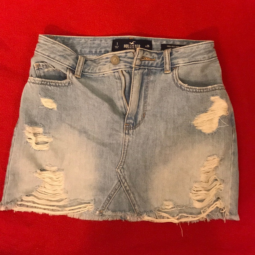 High rise skirt